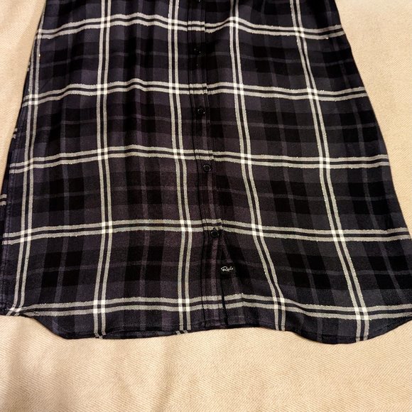 NWT Rails Plaid Button-Front Maternity Dress Shirtdress - Picture 11 of 16